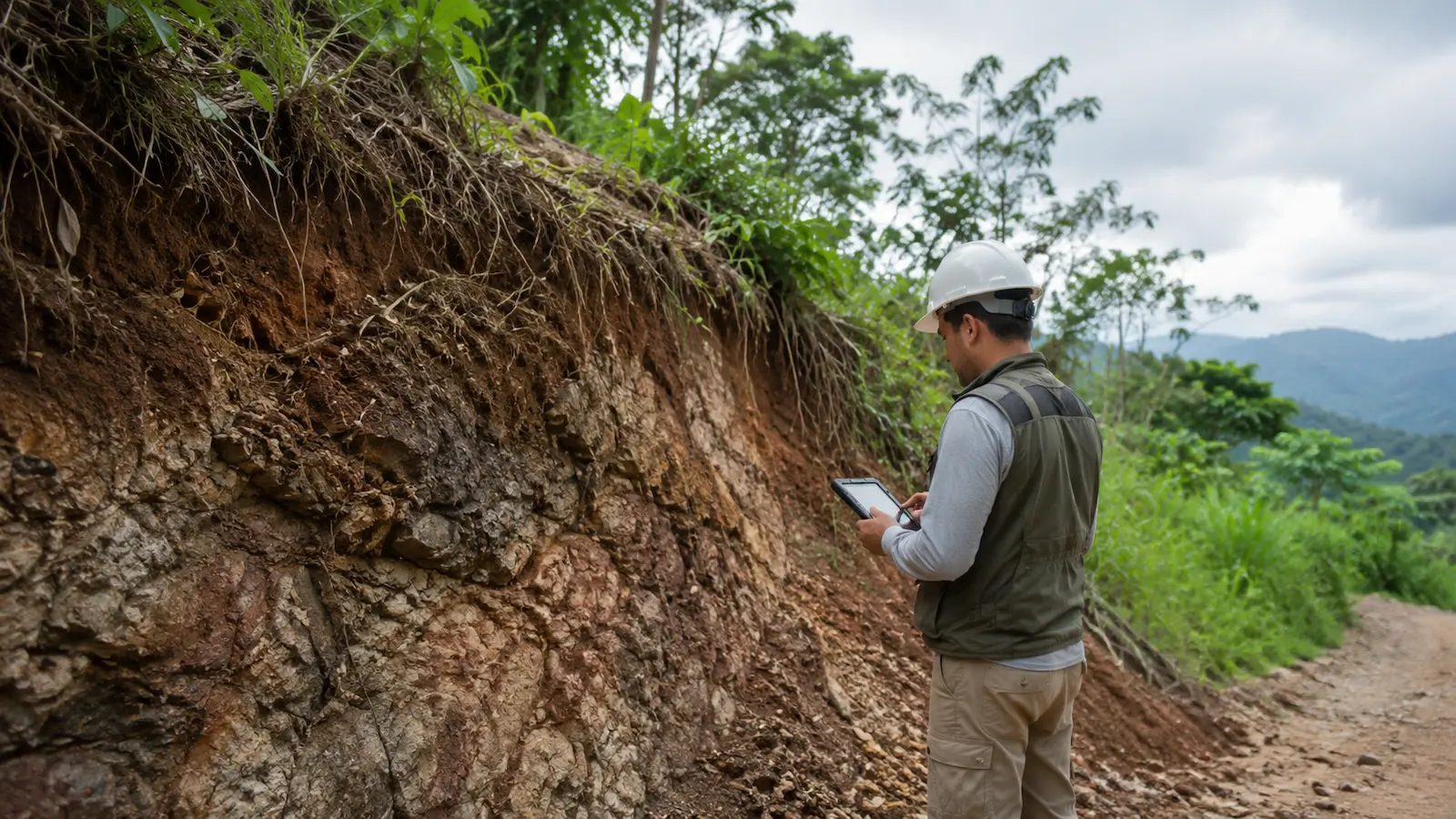 Trabajo de campo y evaluación geológica en Costa Rica